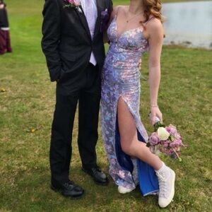 Elegant Floral Prom Dress